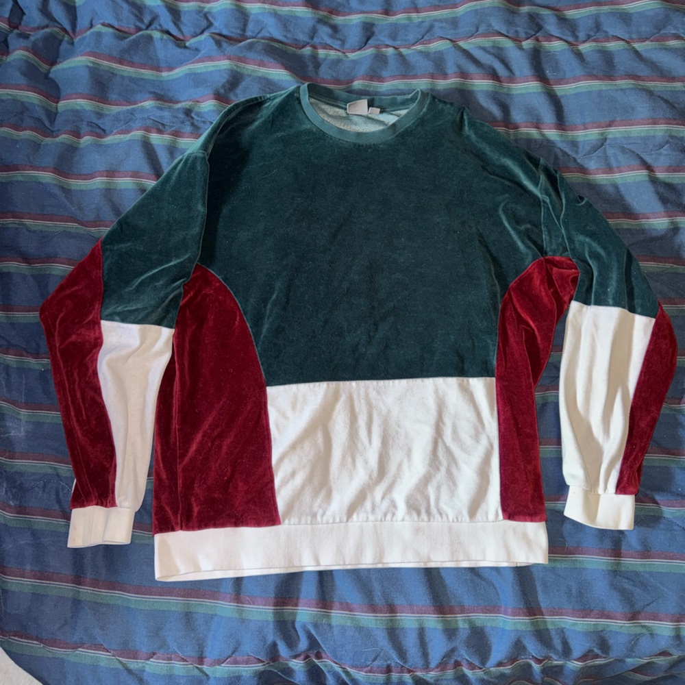 ASOS Teal Velvet Sweatshirt